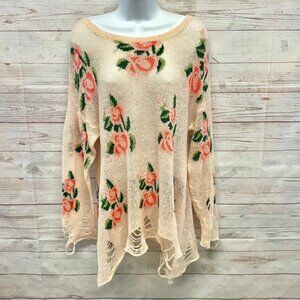 Wildfox Couture White Label Prairie Rose Lennon Sweater